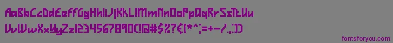 Шрифт VigilanceBrk – фиолетовые шрифты на сером фоне