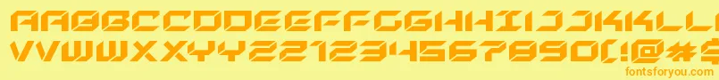 newyorkescapeexpand Font – Orange Fonts on Yellow Background