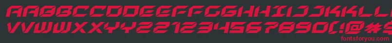 newyorkescapeexpandital Font – Red Fonts on Black Background