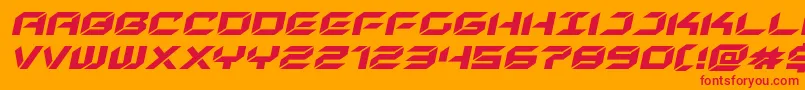 newyorkescapeexpandital Font – Red Fonts on Orange Background