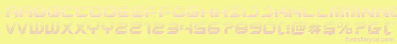 newyorkescapegrad-fontti – vaaleanpunaiset fontit keltaisella taustalla