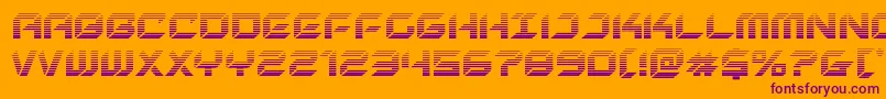 フォントnewyorkescapegrad – オレンジの背景に紫のフォント