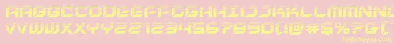 newyorkescapehalf Font – Yellow Fonts on Pink Background