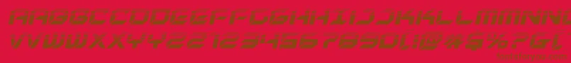 newyorkescapehalfital Font – Brown Fonts on Red Background