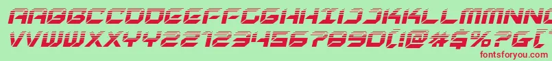 newyorkescapehalfital Font – Red Fonts on Green Background