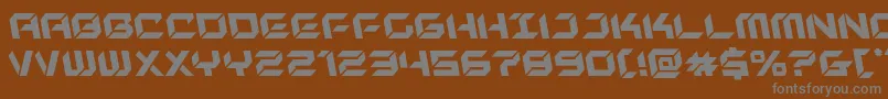newyorkescapeleft Font – Gray Fonts on Brown Background