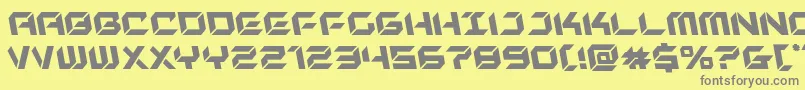 newyorkescapeleft Font – Gray Fonts on Yellow Background
