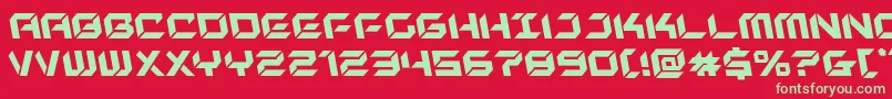 Шрифт newyorkescapeleft – зелёные шрифты на красном фоне