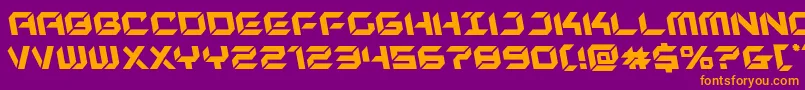 newyorkescapeleft Font – Orange Fonts on Purple Background