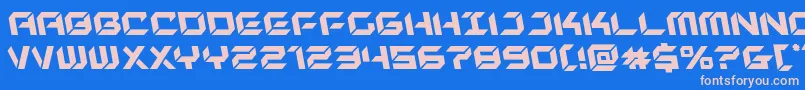 フォントnewyorkescapeleft – ピンクの文字、青い背景