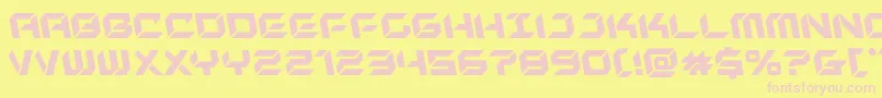 newyorkescapeleft Font – Pink Fonts on Yellow Background