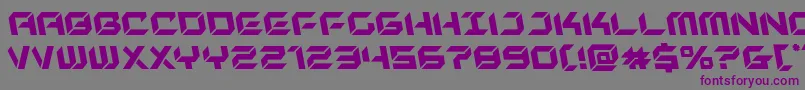 newyorkescapeleft Font – Purple Fonts on Gray Background