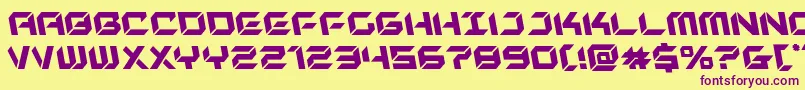 Шрифт newyorkescapeleft – фиолетовые шрифты на жёлтом фоне