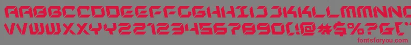 Шрифт newyorkescapeleft – красные шрифты на сером фоне