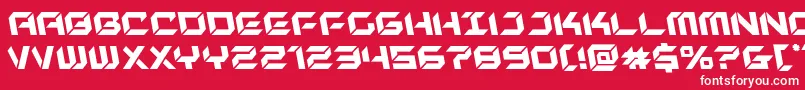 newyorkescapeleft Font – White Fonts on Red Background