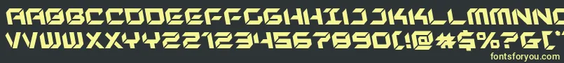 Шрифт newyorkescapeleft – жёлтые шрифты на чёрном фоне