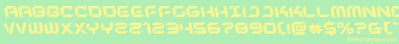 newyorkescapeleft Font – Yellow Fonts on Green Background