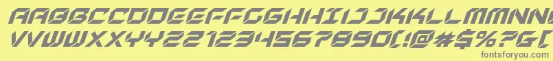 newyorkescapesuperital Font – Gray Fonts on Yellow Background