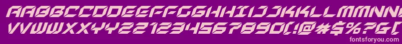 newyorkescapesuperital Font – Pink Fonts on Purple Background