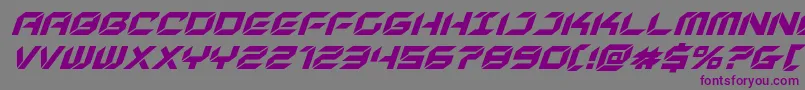 newyorkescapesuperital Font – Purple Fonts on Gray Background