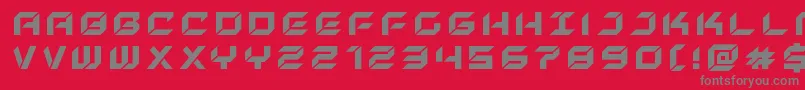 Fonte newyorkescapetitle – fontes cinzas em um fundo vermelho