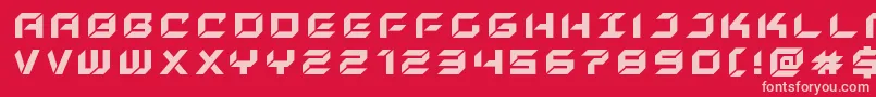 newyorkescapetitle Font – Pink Fonts on Red Background