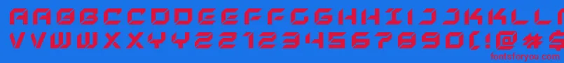 newyorkescapetitle Font – Red Fonts on Blue Background