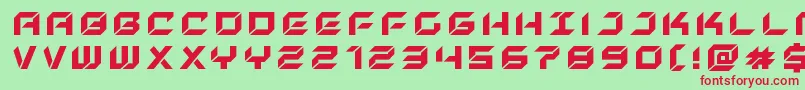 Fonte newyorkescapetitle – fontes vermelhas em um fundo verde