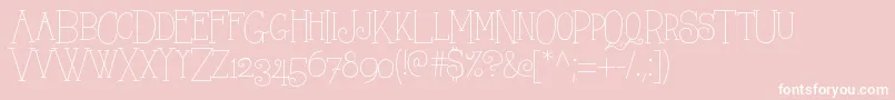 Alwayshere Font – White Fonts on Pink Background