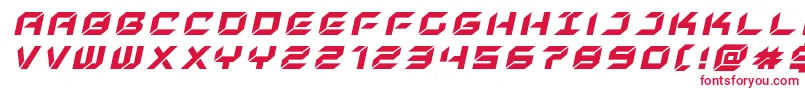 フォントnewyorkescapetitleital – 白い背景に赤い文字