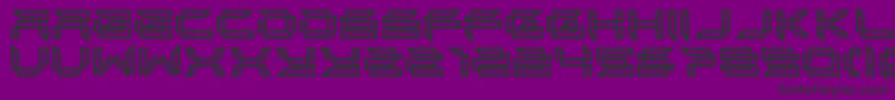 next in folded line Font – Black Fonts on Purple Background