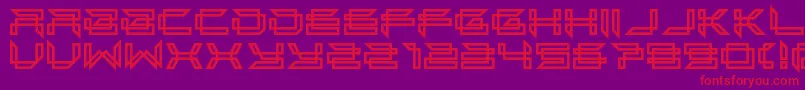 next in line Font – Red Fonts on Purple Background