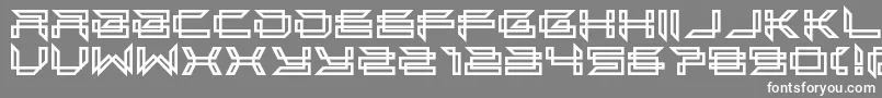 フォントnext in line – 灰色の背景に白い文字