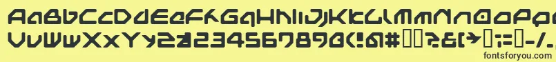 NEXTG    Font – Black Fonts on Yellow Background