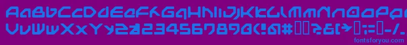 NEXTG    Font – Blue Fonts on Purple Background