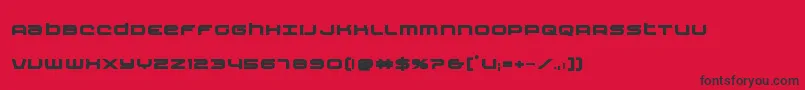 nextwavebold-Schriftart – Schwarze Schriften auf rotem Hintergrund