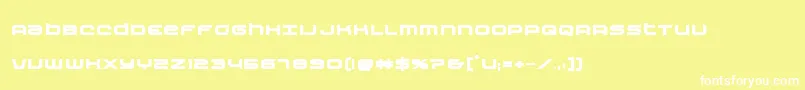 nextwavebold Font – White Fonts on Yellow Background