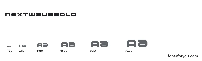 Nextwavebold (135564) Font Sizes