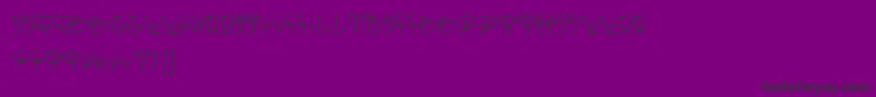 Nexus Font – Black Fonts on Purple Background