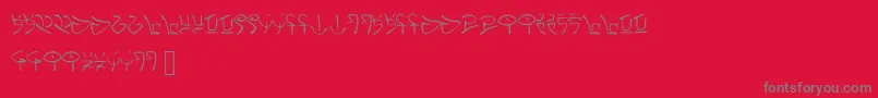 fuente Nexus – Fuentes Grises Sobre Fondo Rojo