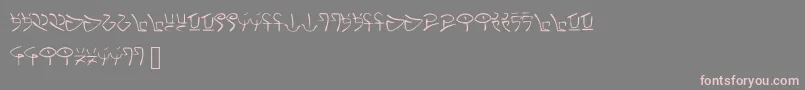 Nexus Font – Pink Fonts on Gray Background