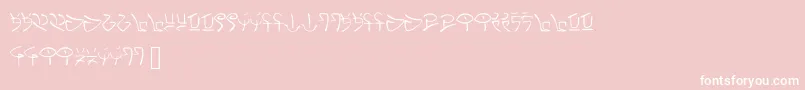 Nexus Font – White Fonts on Pink Background