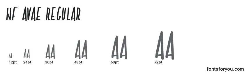 NF Avae Regular Font Sizes
