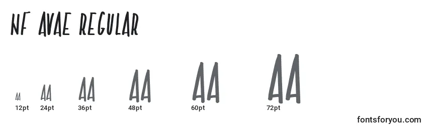 NF Avae Regular (135568) Font Sizes