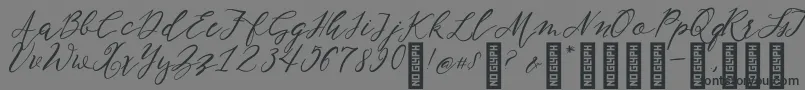 Шрифт NF Lukara Regular – чёрные шрифты на сером фоне