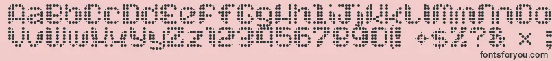 Chuckchillout Font – Black Fonts on Pink Background