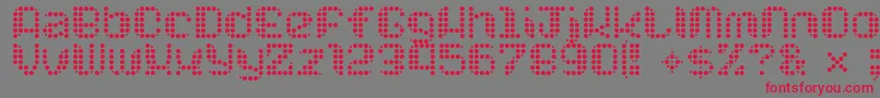 Chuckchillout Font – Red Fonts on Gray Background