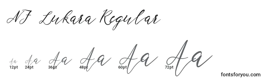 NF Lukara Regular (135570) Font Sizes