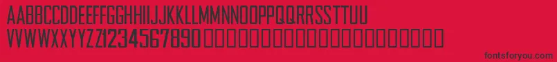 NFLCHARG Font – Black Fonts on Red Background