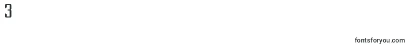 フォントNFLCHARG – フォント数字3